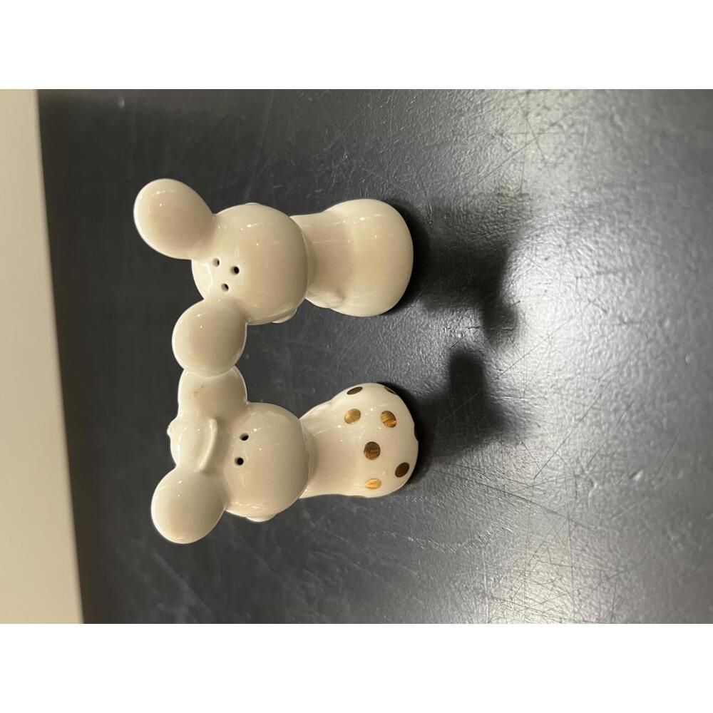 Hallmark Disney Cream & Gold Salt & Pepper Shakers 3" - Picture 2 of 4